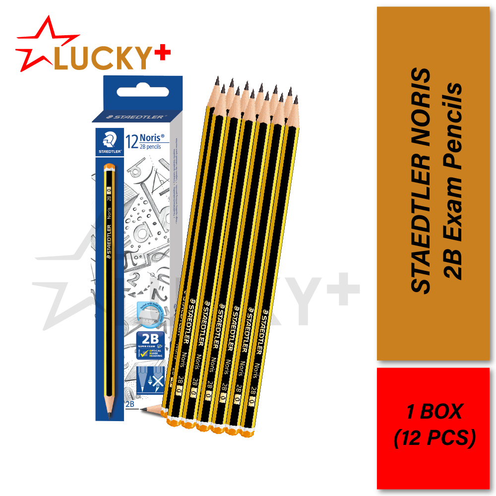 Staedtler Noris 2B Exam Pencils / Exam Grade 2B Pencil / Pensel 2B (12'pcs/Box) Shopee Malaysia