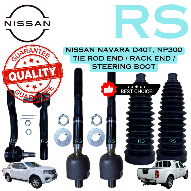 Nissan Navara D40T, NP300 Tie Rod End, Rack End, Steering Boot (1 Set ...
