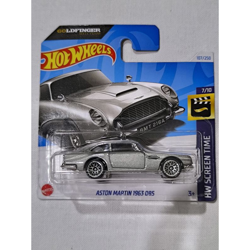 Hot Wheels Aston Martin 1963 DB5 007 Goldfinger Short Card Shopee Malaysia