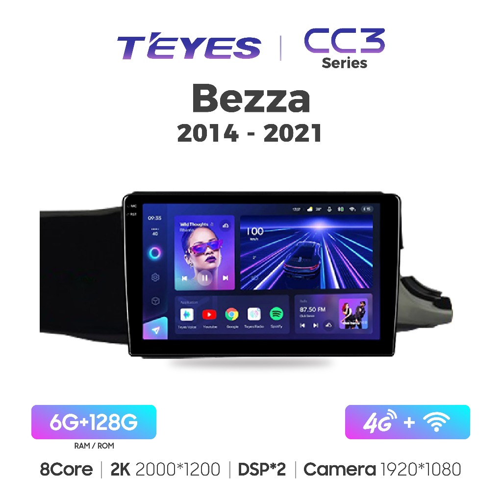 TEYES CC3 Series Perodua Bezza 2014-2021 Android Car Player 10 ...