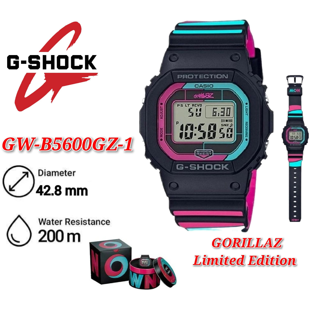 Casio G-Shock x Gorillaz Now Collaboration Limited Edition 2019 GW ...