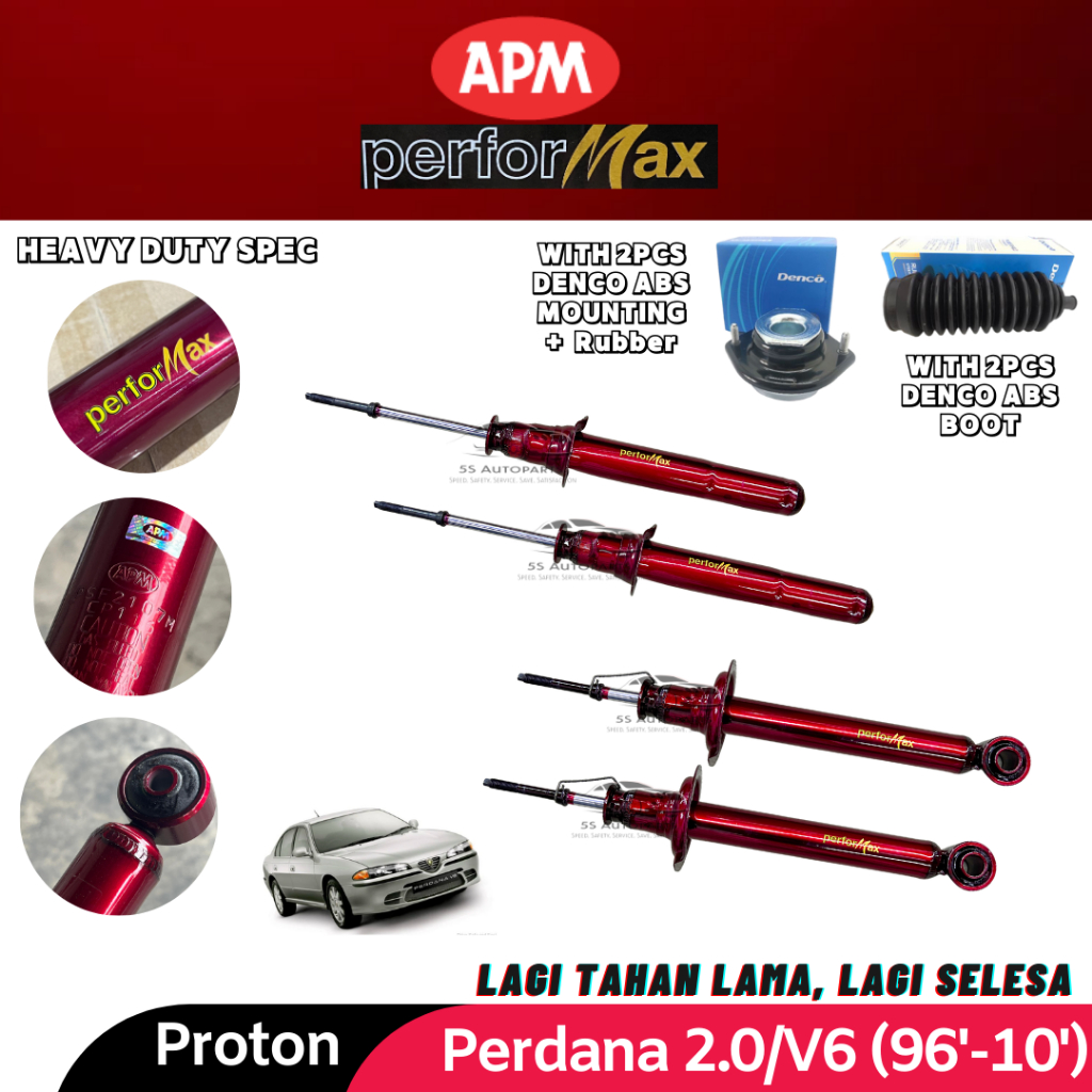 APM Performax Proton Perdana 2.0 / V6 (1996-2010) Front / Rear Heavy ...
