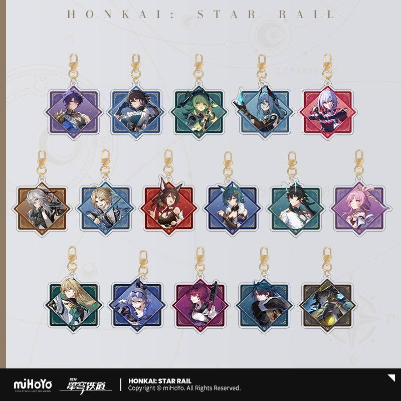 Official Honkai Star Rail Character Acrylic Keychain Blade Kafka Sliver ...