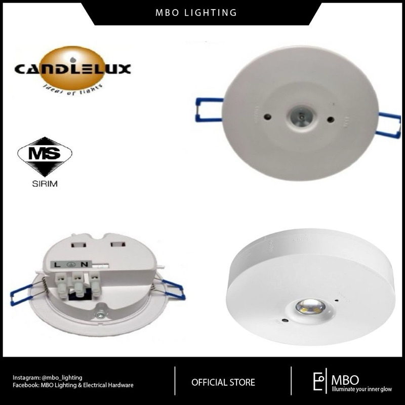 Candlelux LED Eyeball Emergency Light CEE101 Recessed / Surface