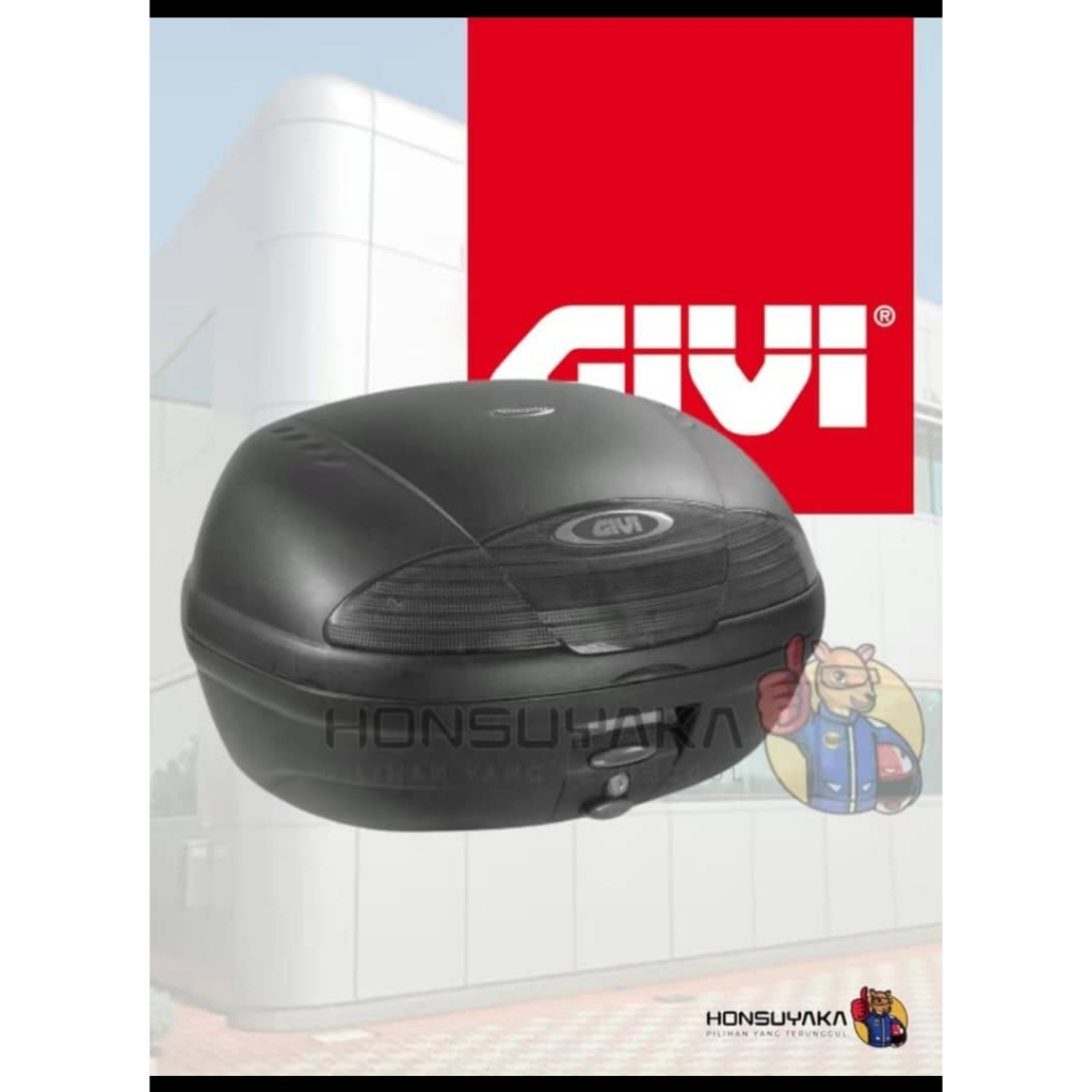 GIVI E455 Simply IV Topcase Monolock réflecteurs fumés - Top case et