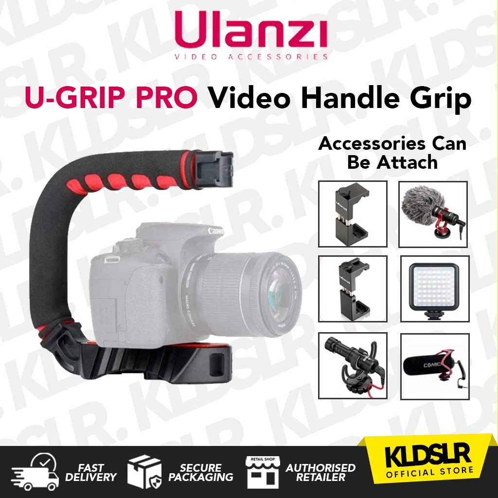 Ulanzi U-Grip PRO U Shape Bracket Video Handle Handheld Stabilizer Grip ...