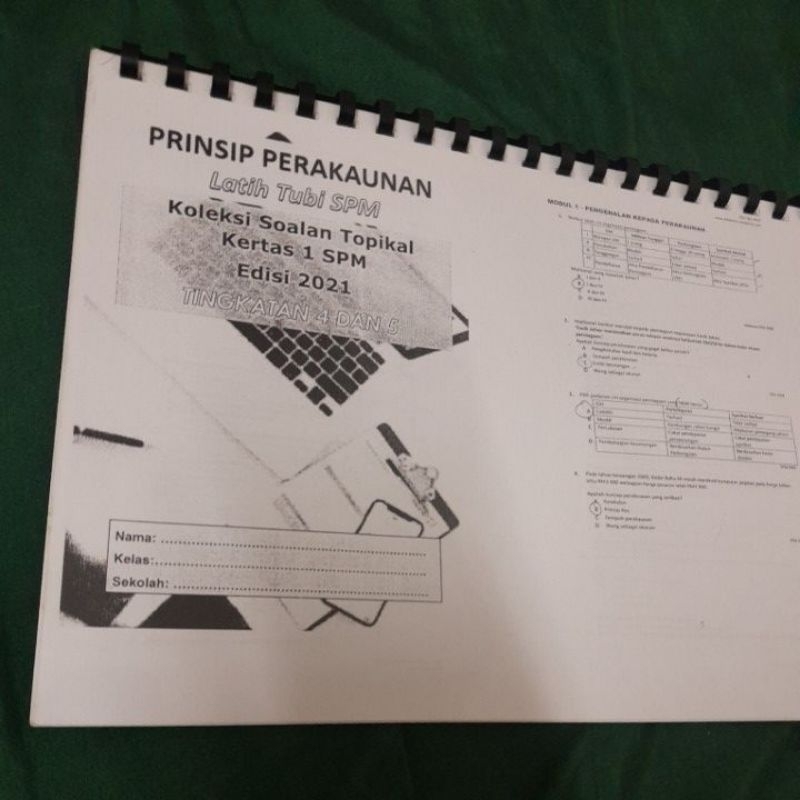 KOLEKSI SOALAN TOPIKAL KERTAS 1 SPM PRINSIP PERAKAUNAN TINGKATAN 4 & 5 ...