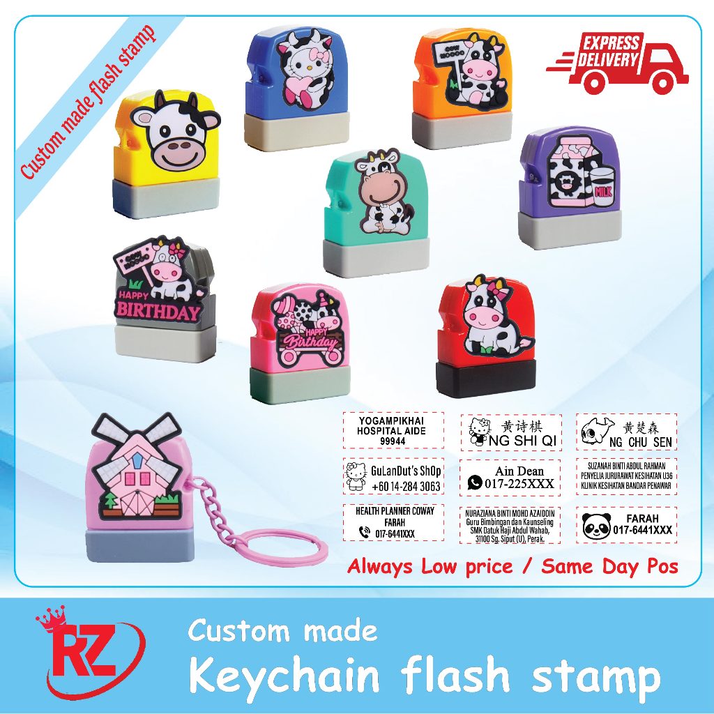 1027-H READY STOACK /cop nama /cop nama stamp /cop guru /chop custom ...
