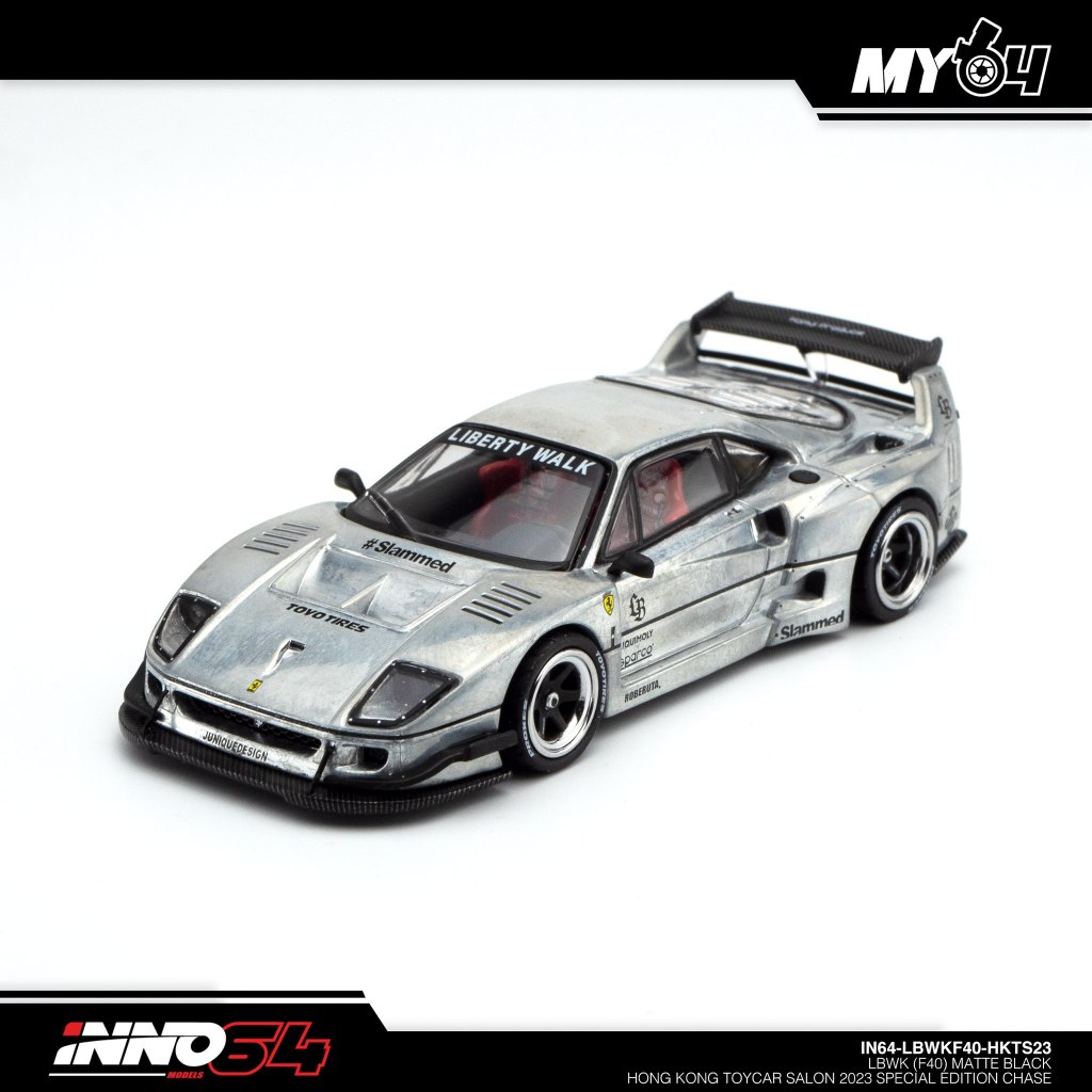 INNO64 LBWK F40 HK Toycar Salon 2023 Matte Black Special EdItion ...