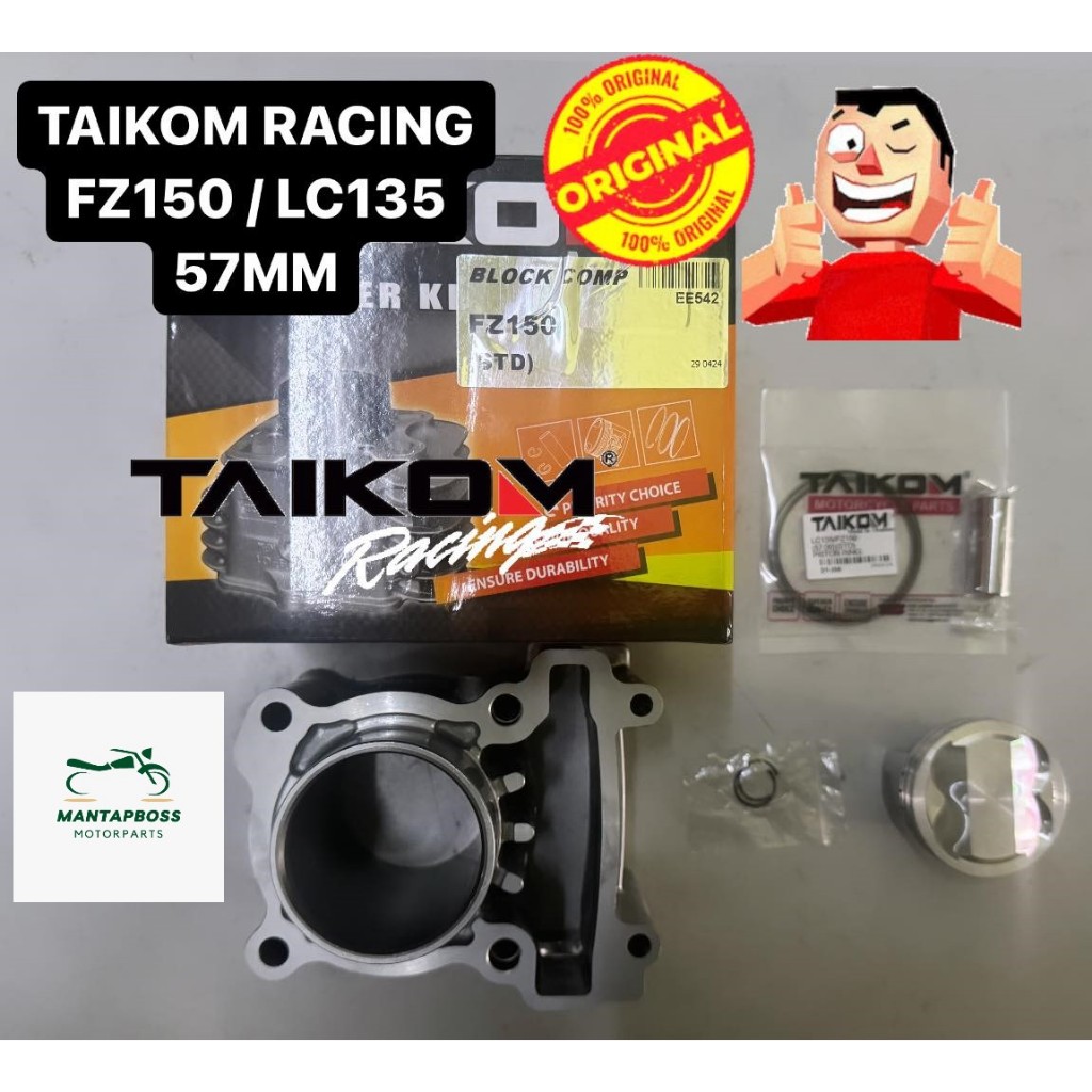 TAIKOM RACING CYLINDER BLOCK YAMAHA FZ150/LC135 STANDARD 54MM/57MM/60MM ...