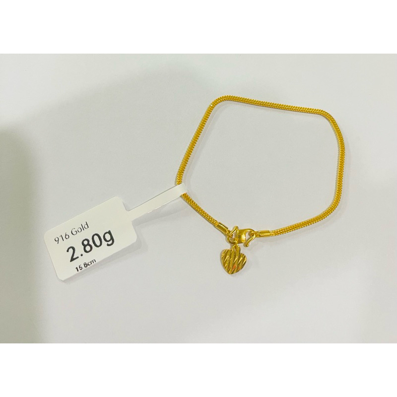 Youloong Rantai Gelang Tangan Pandora Emas916 916gold Pandora Bracelet