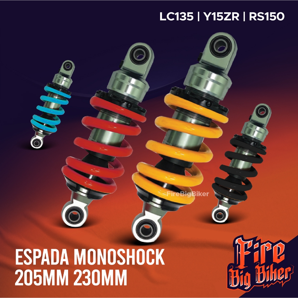 BIG BIKER Espada World Class Monoshock Absorber 205mm 230MM RS150 Y15