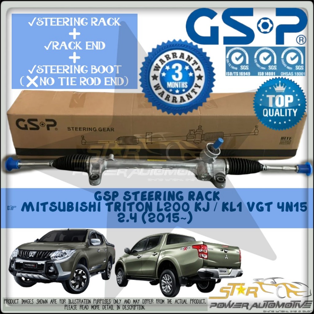 GSP Mitsubishi Triton L200 KJ / KL1 VGT 4N15 2.4 (2015~) Power Steering ...