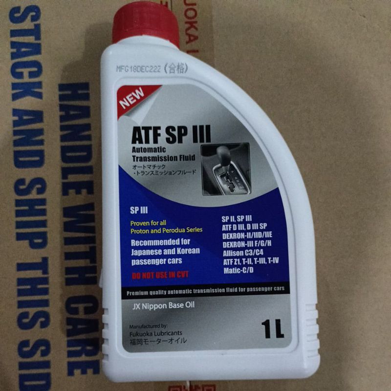 FUKUOKA ATF SP3 AUTOMATIC TRANSMISSION FK ATF SPIII DIII D3-SP (1L ...