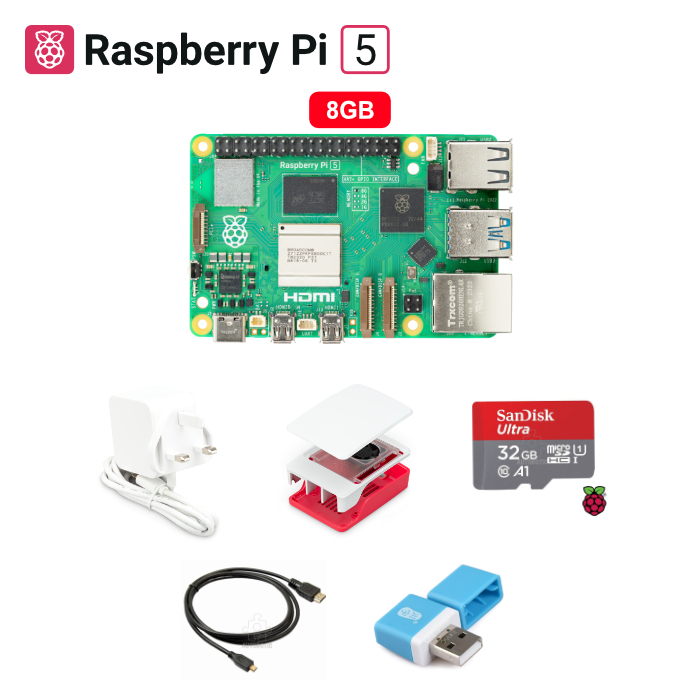 Raspberry Pi 5 Bundle (8GBRAM/32GB NOOBS/Case With Fan) Shopee Malaysia