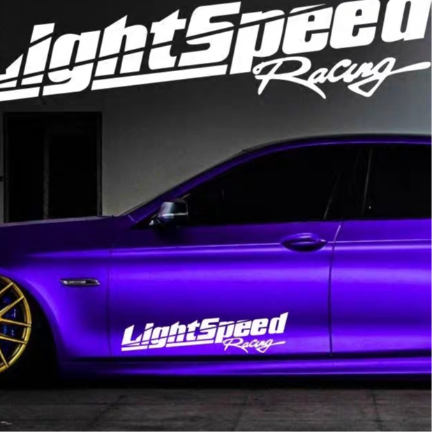 LIGHTSPEED RACING CAR BODY STICKER | Shopee Malaysia