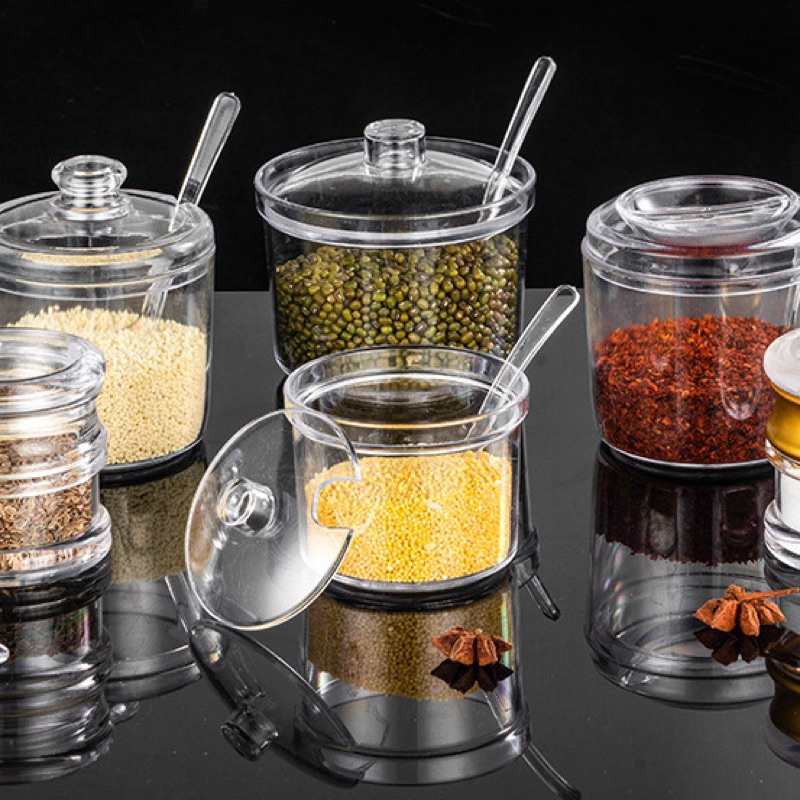 Mk.wares Acrylic Transparent Clear PS Condimend Sauce Pepper Chili ...