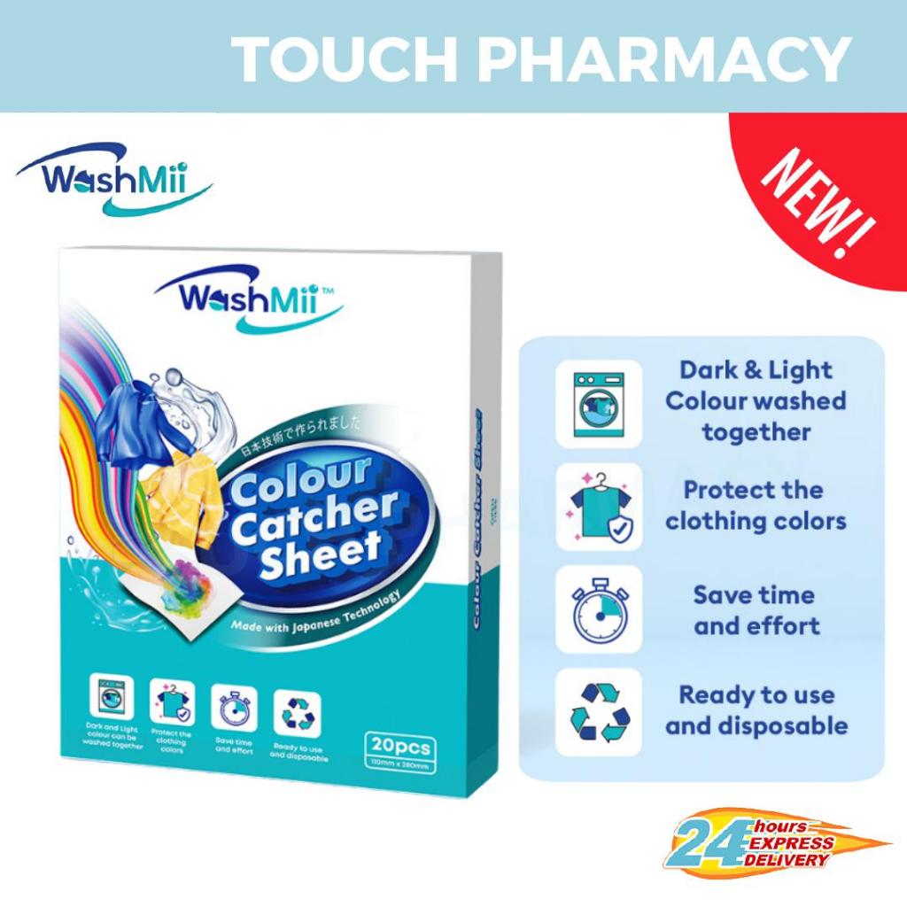 WASHMII Colour Catcher Sheet 20's/BOX Shopee Malaysia