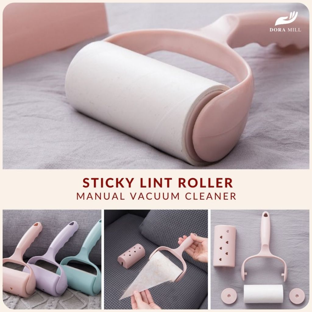 DORAMILL Lint Roller Lint Remover Dust Sticker Refillable Ikea Style