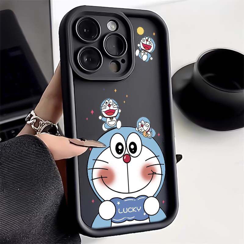 Samsung A15 A25 A35 A55 Cute Cartoon Silicone Black Back Cover Case ...