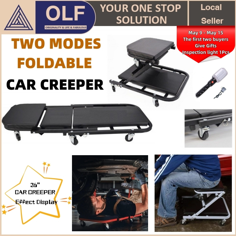 Car Creeper 2-in-1 Foldable Mechanics Creeper Top Lift Car Repair ...