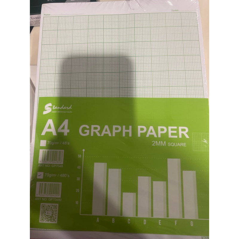 GRAPH SHEET PAPER 480'S 2MM SQUARE 20CM X 26CM | Shopee Malaysia
