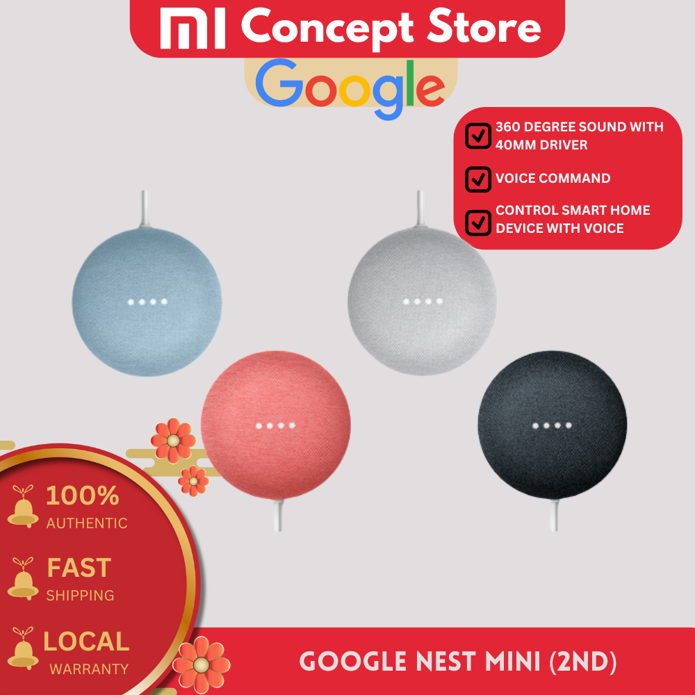 Google Nest Mini 2nd Gen Smart Speaker (2nd Generation) | Shopee Malaysia