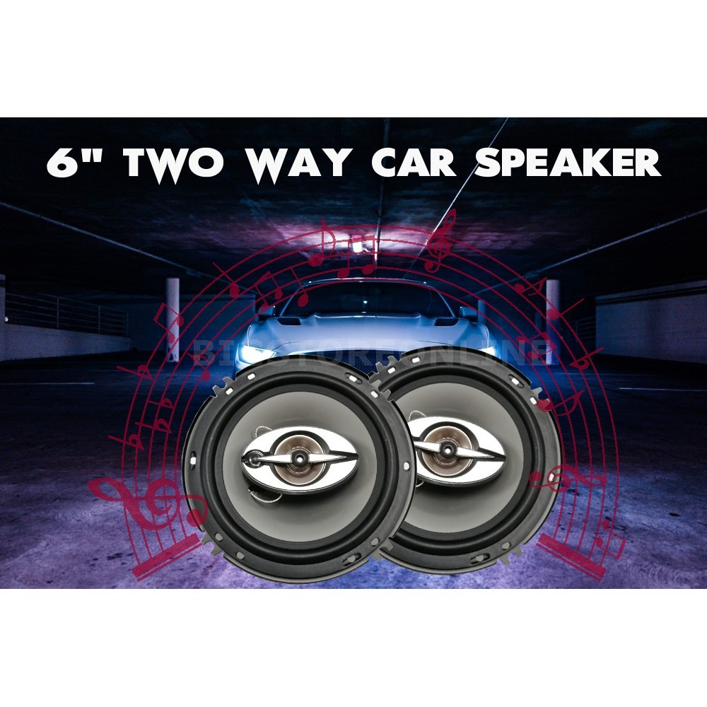 6 inch 220W Car Universal 2 Way Bass Mid Loud Speaker Replacement Car ...