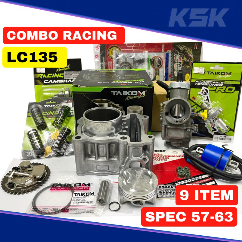 Taikom Combo Spec LC135 57mm/63mm(Racing Block LC135 Blok FZ Carburetor