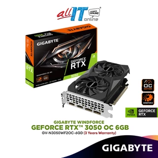 GIGABYTE GeForce RTX 3050 WINDFORCE OC 6GB GDDR6 Graphics Card | GV-N3050WF2OCV2-6GD