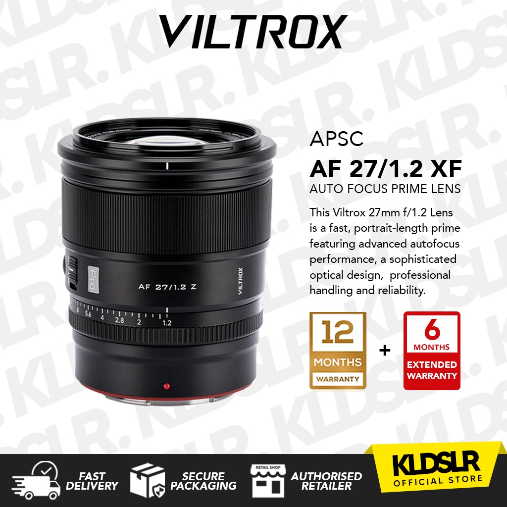 Obiettivo VILTROX Pro 75mm F/1.2 Per Fujifilm X Mount | Lente Prime Professionale Per X-T5, X-H2, X-T4