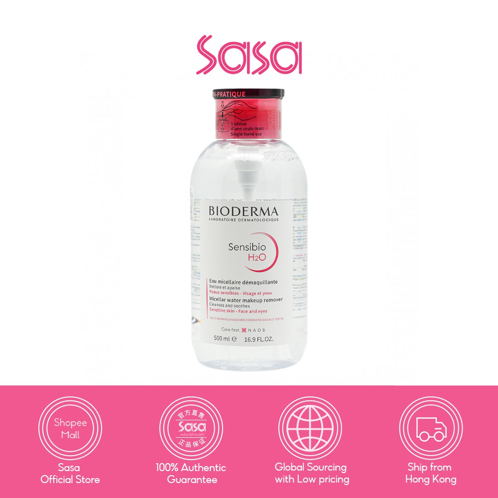 Bioderma Sensibio H2o 500ml Pump Shopee Malaysia