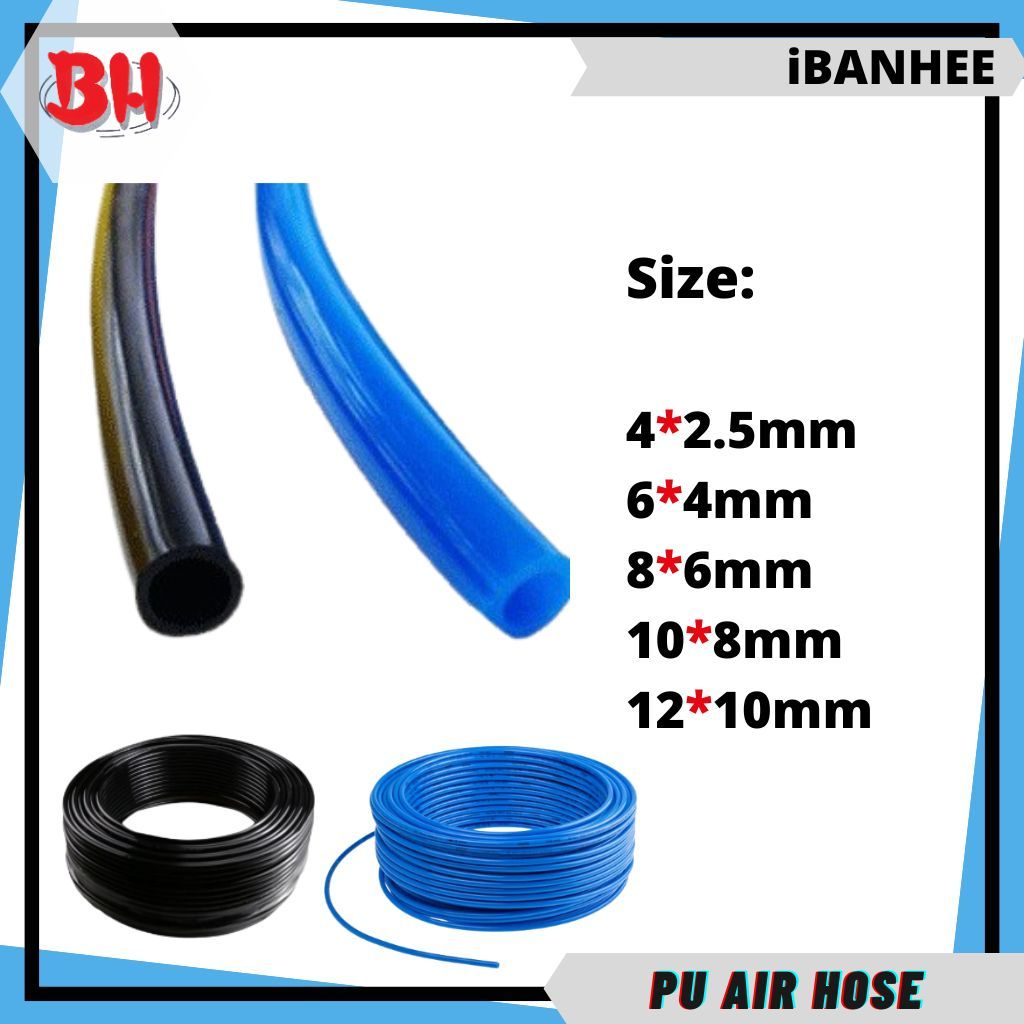 Pneumatic Polyurethane Hose PU Tubing Hose 4mm*2.5mm/ 6mm*4mm/ 8mm*5mm ...