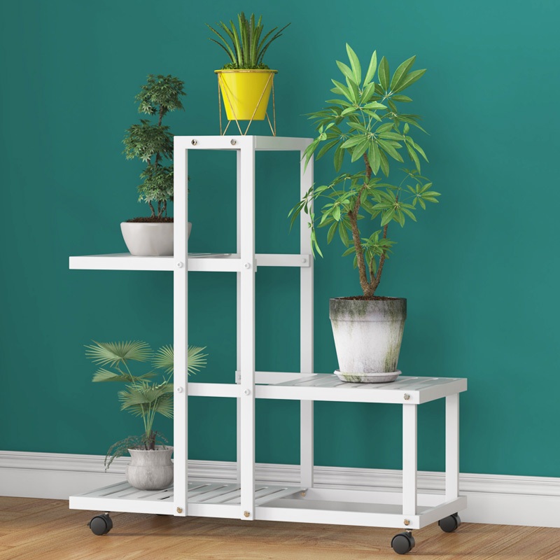 plant rack with pulley flower pot rack multi-layer display rack balcony ...
