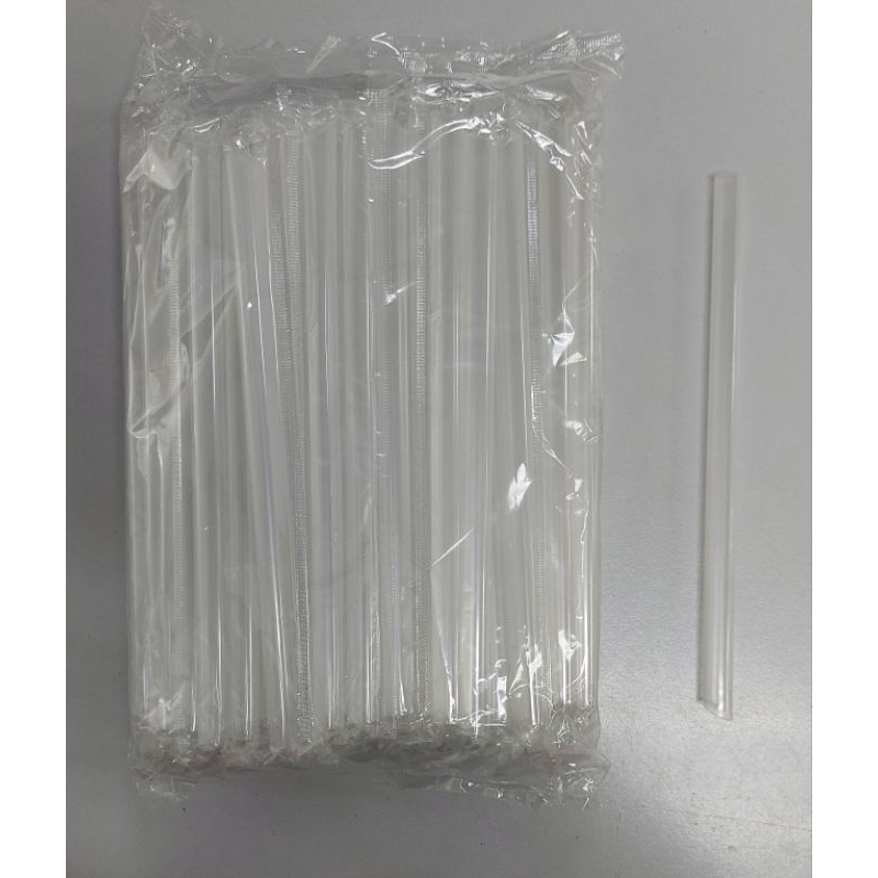 Drinking Straw Bubble Milk Tea Disposable Large Giant Clear Transparent ...
