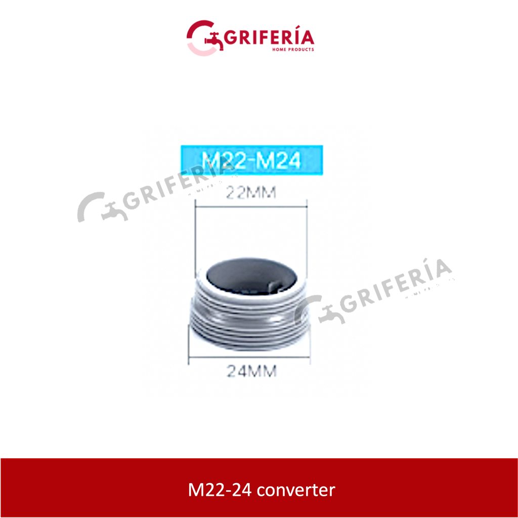 Griferia Faucet Adapter M22 M24 Basin Tap Converter M22M24 converter