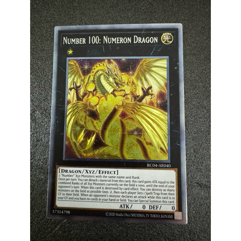 yugioh number cards over 100 100: Numeron Dragon RC04-JP040 RC04-AE040 25th Anniversary Rarity Collection Gi-Oh! Cards | Number 100