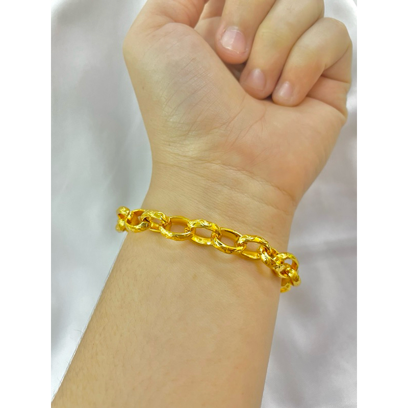 Emas Bangkok Gelang Tangan Sauh Kikir Perhiasan Wanita Metal Coating ...