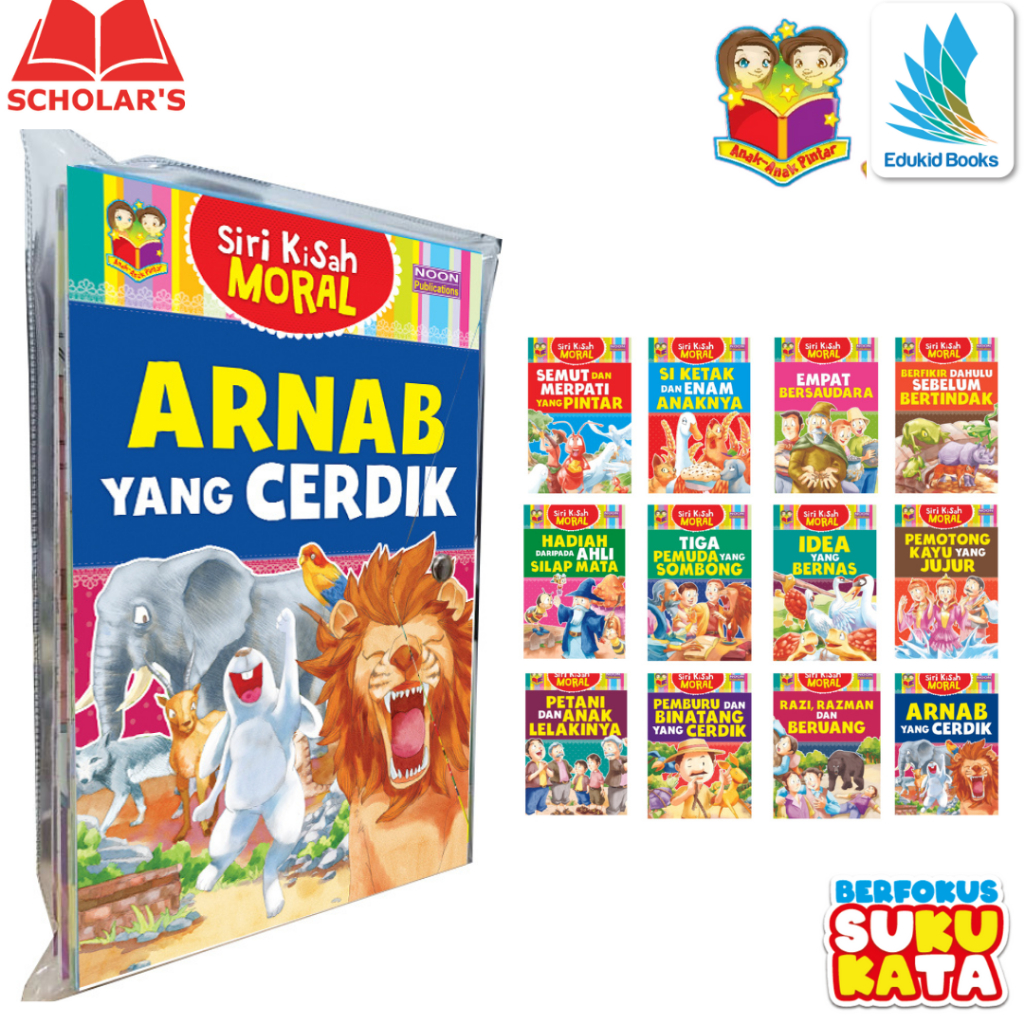 SIRI KISAH MORAL 12 tajuk-Buku Kanak-Kanak-Buku Cerita Kisah Moral-Buku ...