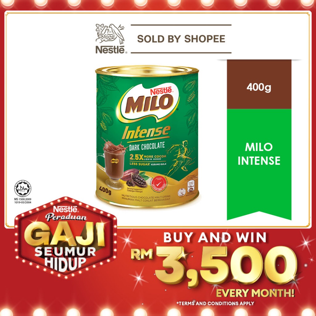 MILO Intense Dark Chocolate Tin (400g) | Shopee Malaysia