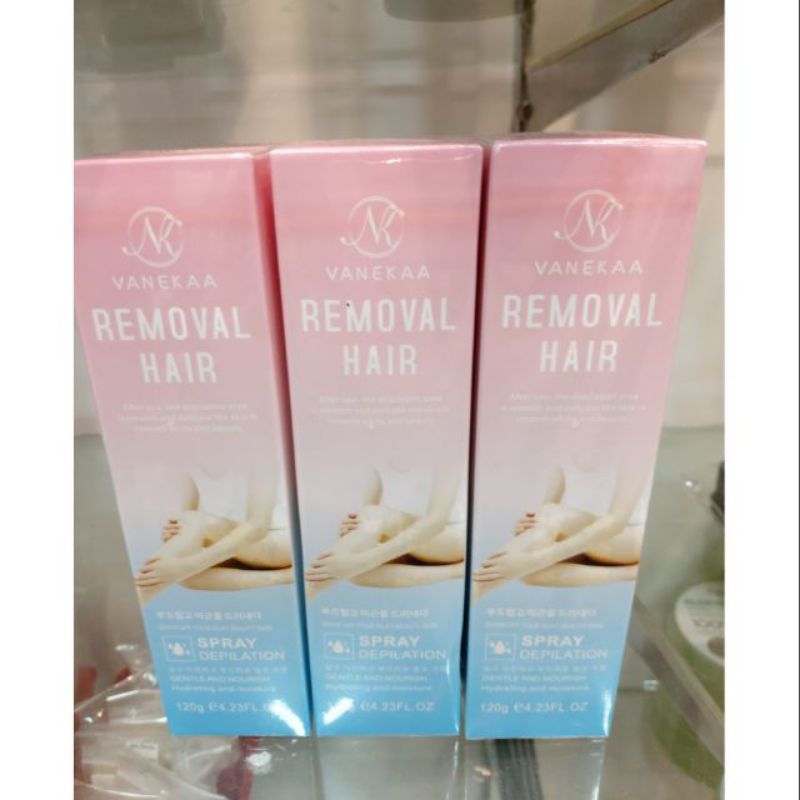 (exp 18/11/2024) vanekaa removal hair spray penanggal bulu paling