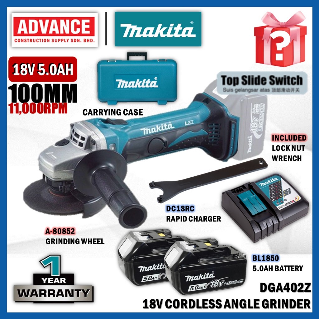 Makita Dga402z 18v Angle Grinder Makita Makita Dga402z Makita 18v