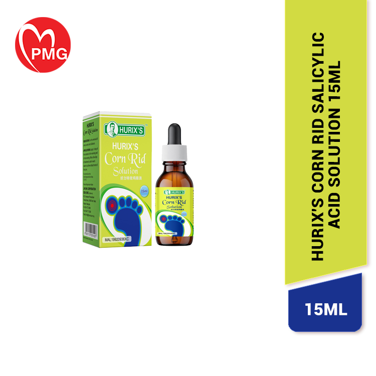 [PMG PHARMACY] Hurix's Corn Rid Salicylic Acid Solution 15ml remove
