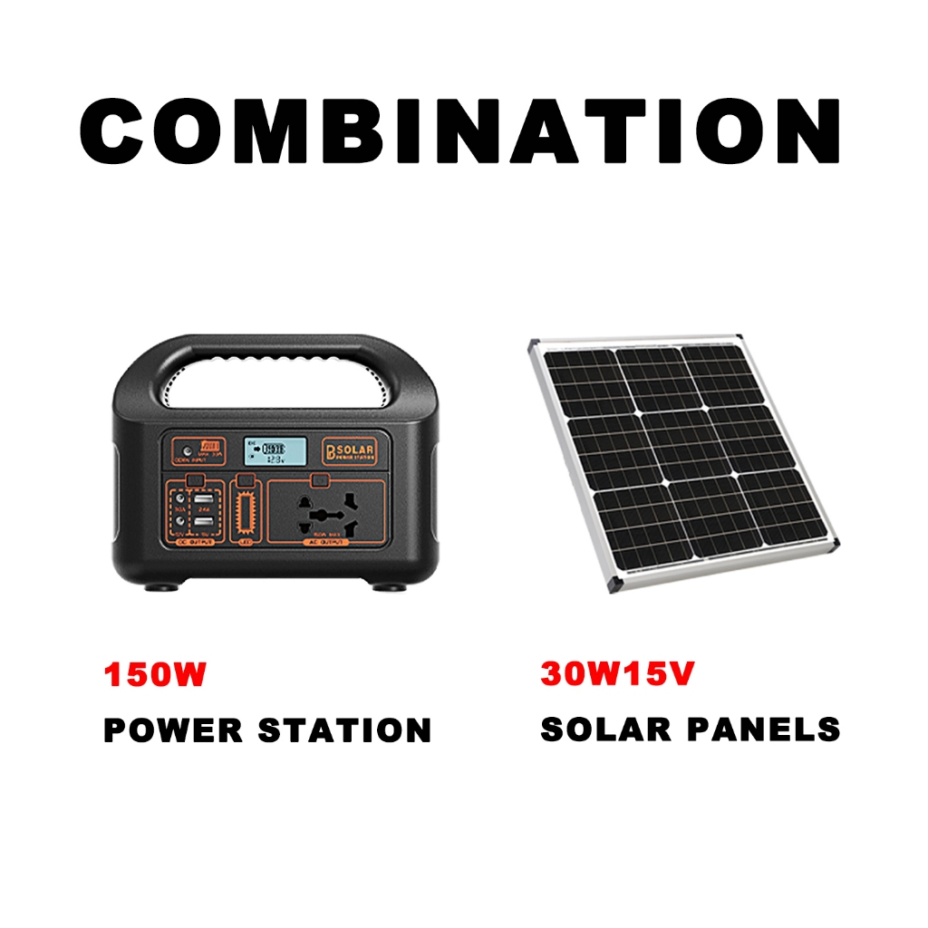 PBSOLAR Power Station Portable 220v150W 47000MAH Fast Charging Original ...