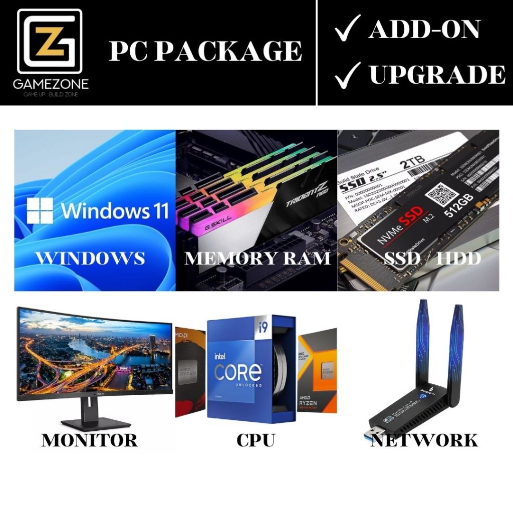 Package Add-On Items (Only for PC Package) | Shopee Malaysia