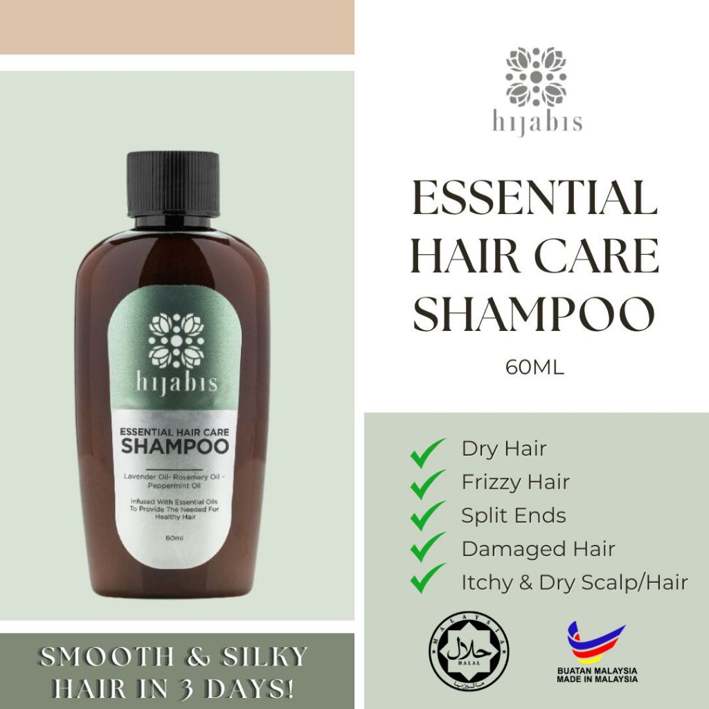 HIJABIS MINIATURE [All Hair Type] Essential Hair Care Shampoo 60ml ...