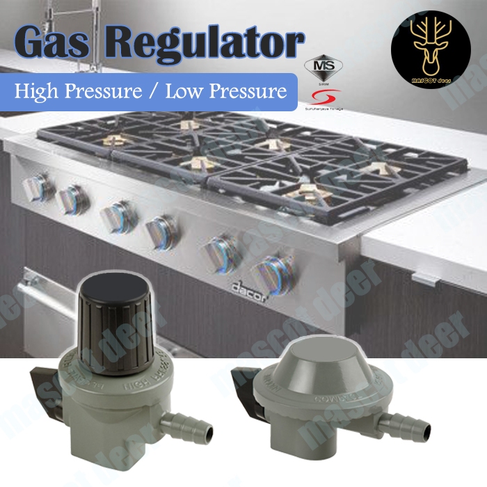 GAS REGULATOR HIGH LOW PRESSURE SAFETY VALVE REGULATOR COOKER STOVE ...