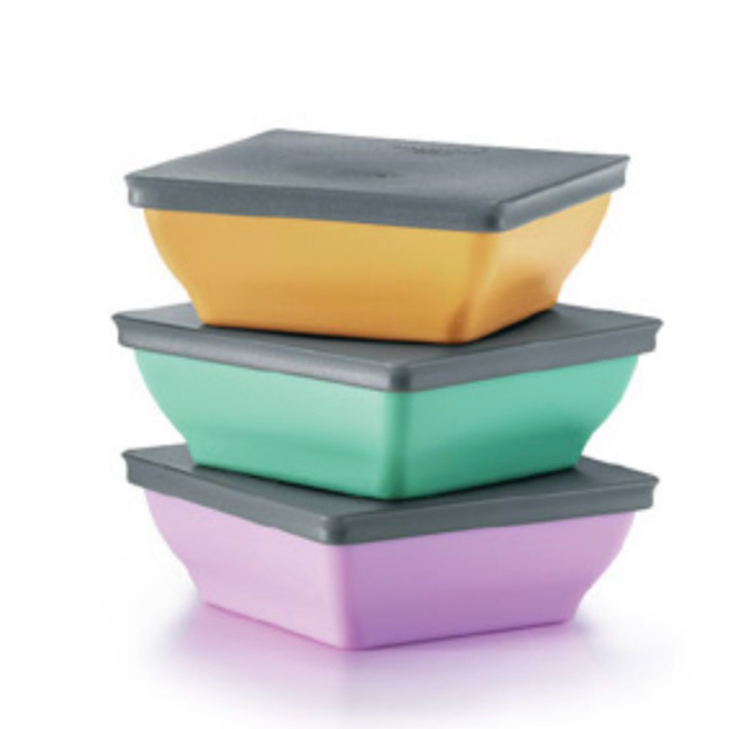 Tupperware Zen Square Small (3) 200ml | Shopee Malaysia