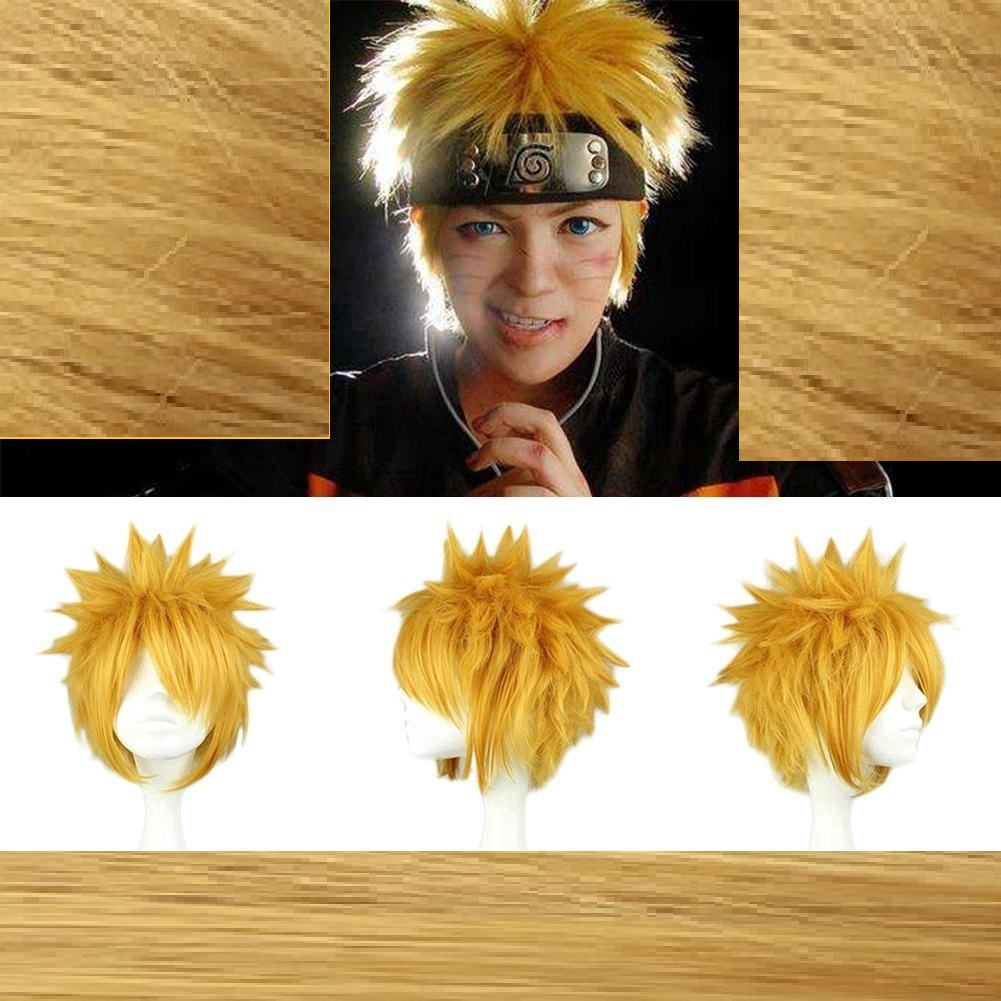 uars rambut palsu lelaki kartuniss naruto realss bergaya warna kuning ...