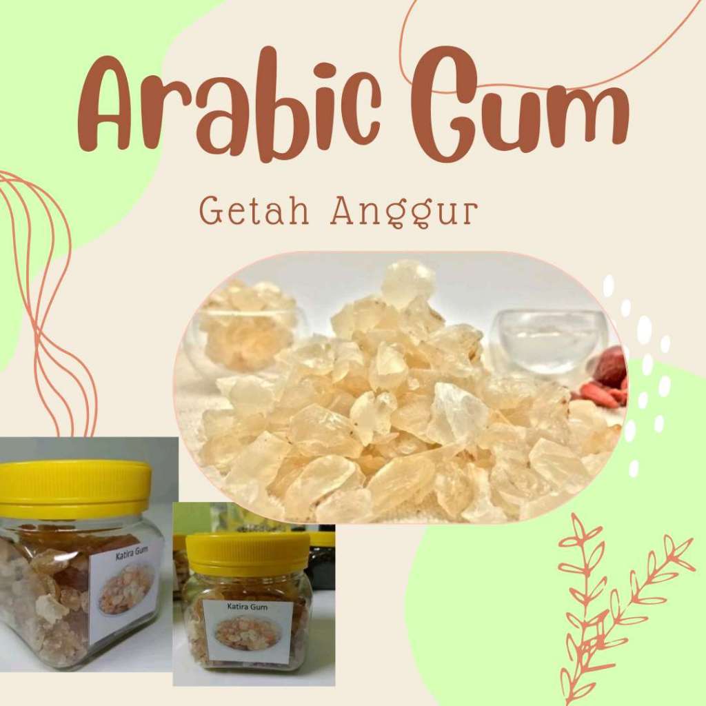 Arabic Gum Getah Anggur Gum Katira 100g Bottle Pack | Shopee Malaysia